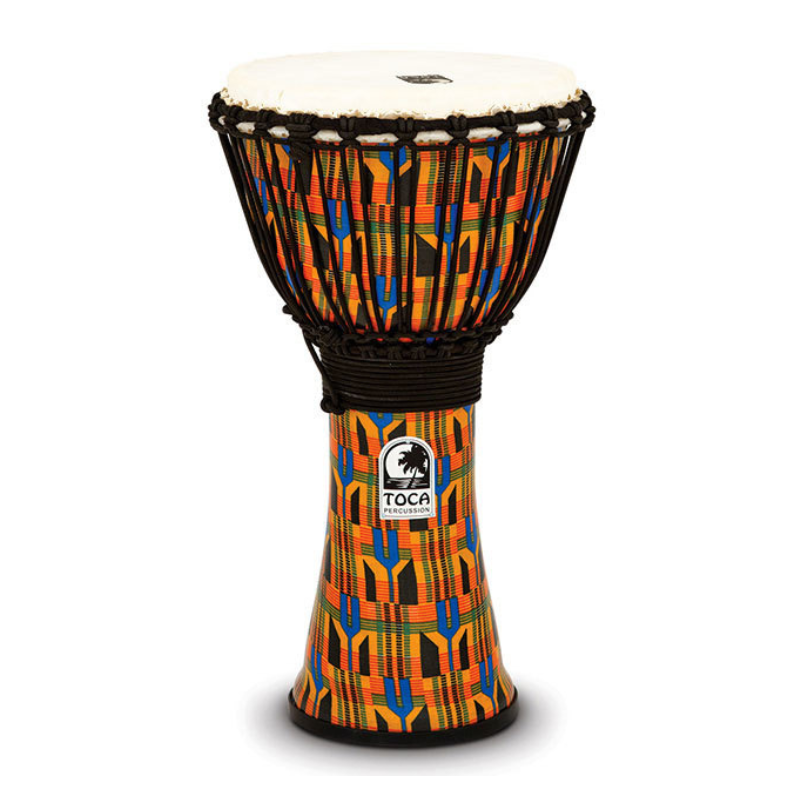 Toca Freestyle 2 Series Djembe 10" in Kente Cloth