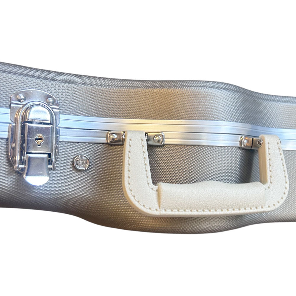 Torque TUKL27NSILVX ABS Tenor Ukulele Case in Silver-X Finish