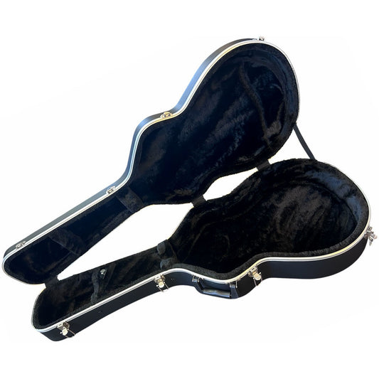 Torque TWC451BLKX ABS Acoustic Guitar OM/000 Case in Black-X Finish