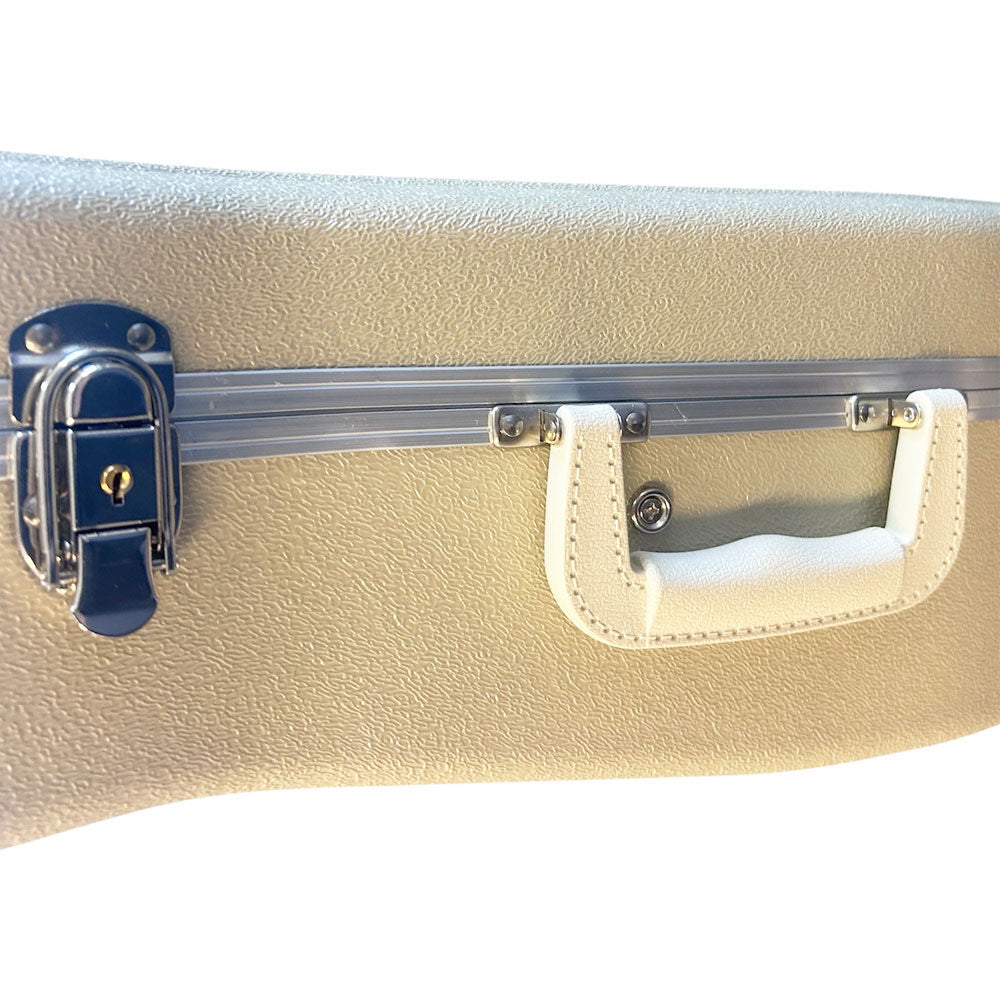 Torque TWC50112IVORY Deluxe ABS 6/12-String Acoustic Guitar Case in Ivory Finish