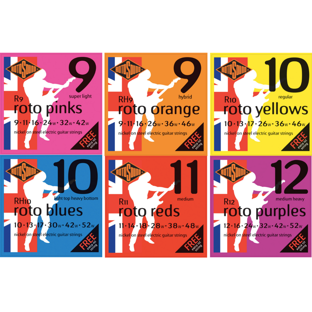 Rotosound Nickel Wound Electric Strings Assorted Gauges