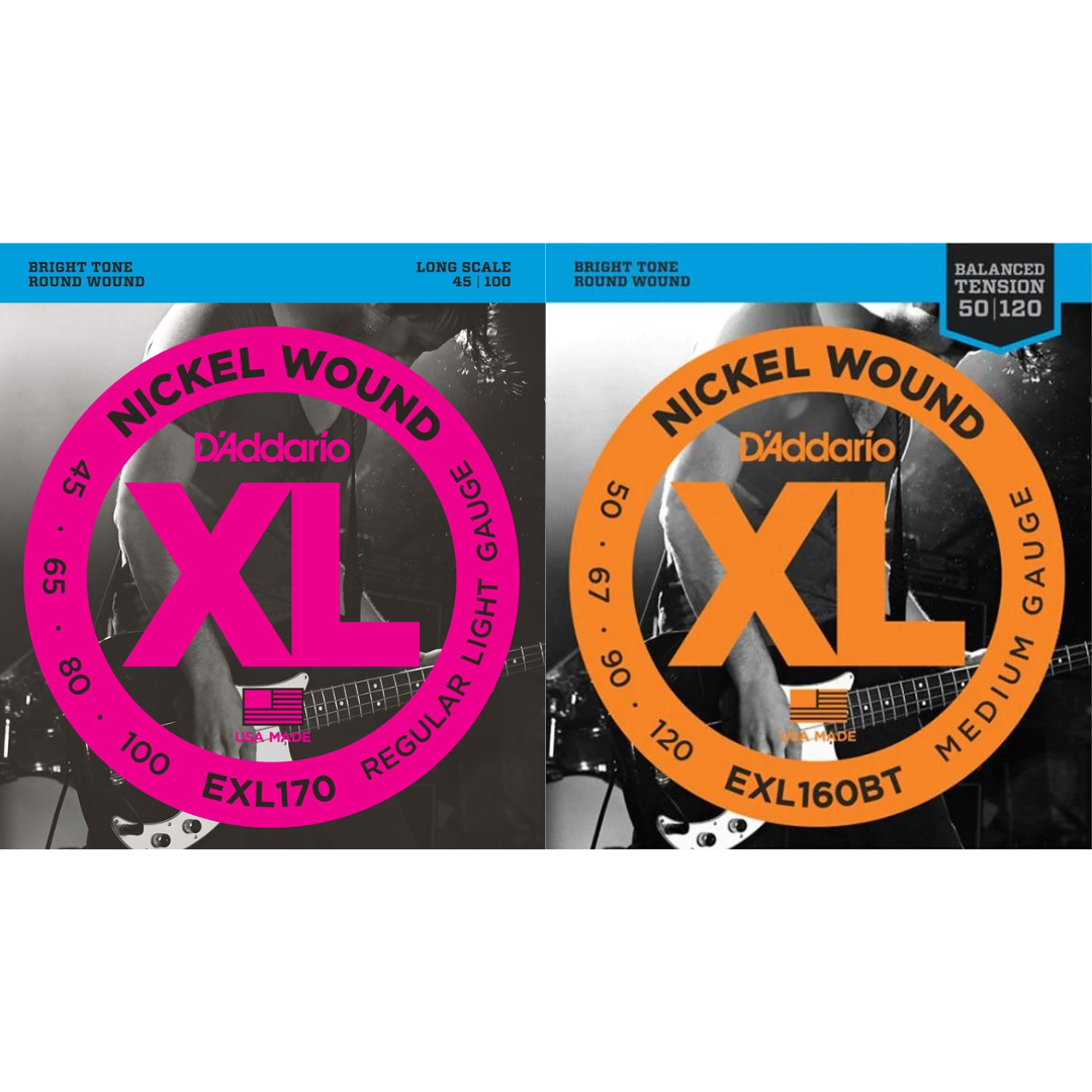 D'Addario EXL160BT Balanced Tension Nickel Wound Electric Bass Strings ( Medium) - アクセサリー・パーツ