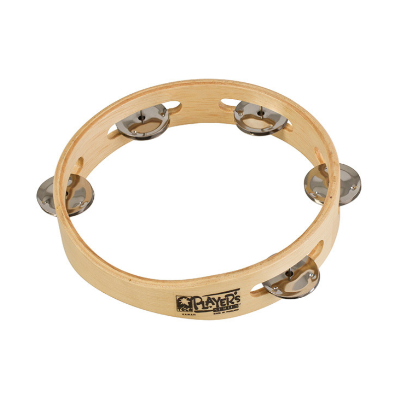 Toca Players Series 7-1/2" Wooden Tambourine with Single Row Of Jingles