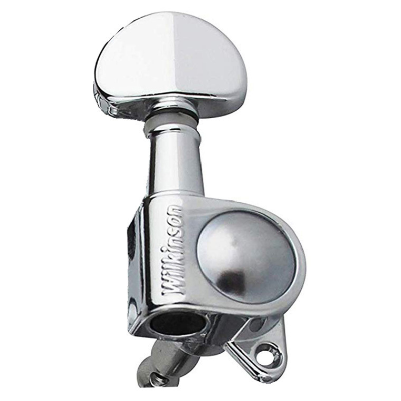 Wilkinson WJ703MCR Roto Style Acoustic/Electric Tuning Machines in Chrome Finish (3+3)