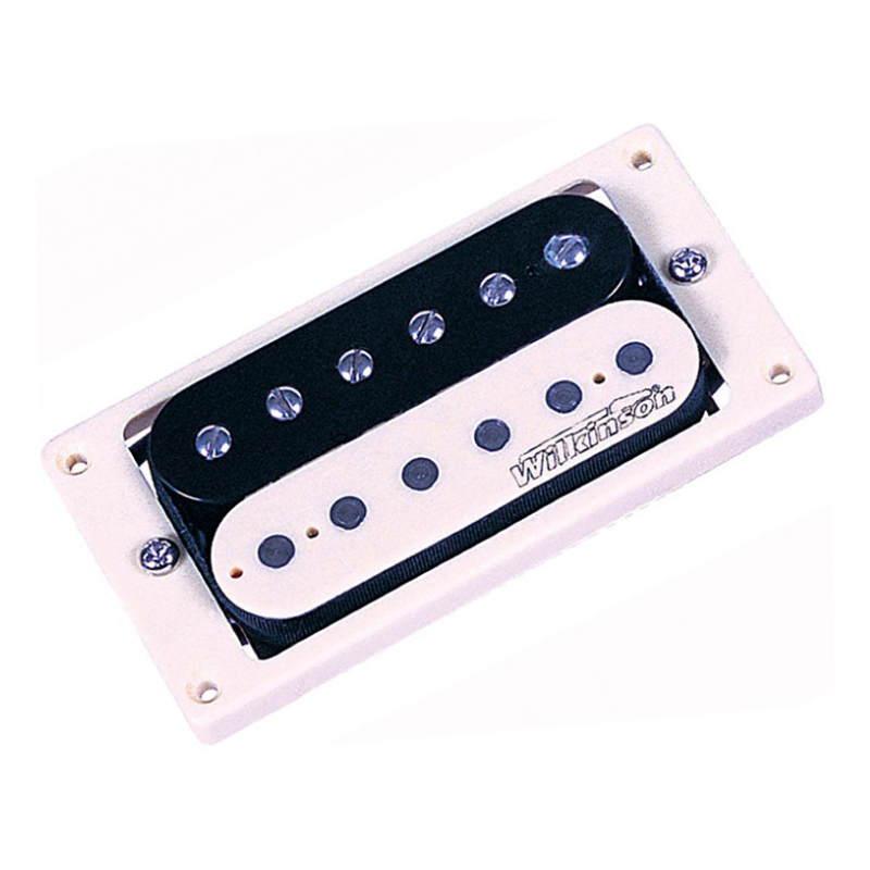 Wilkinson WVHZB Zebra Double Coil Pickup in Black/White - Bridge