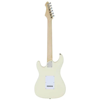 Aria 714-STD Series Electric Guitar in Vintage White