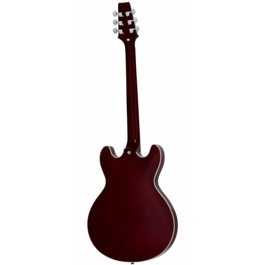 Aria TA-CLASSIC Semi-Hollow Electric Guitar in Wine Red Gloss