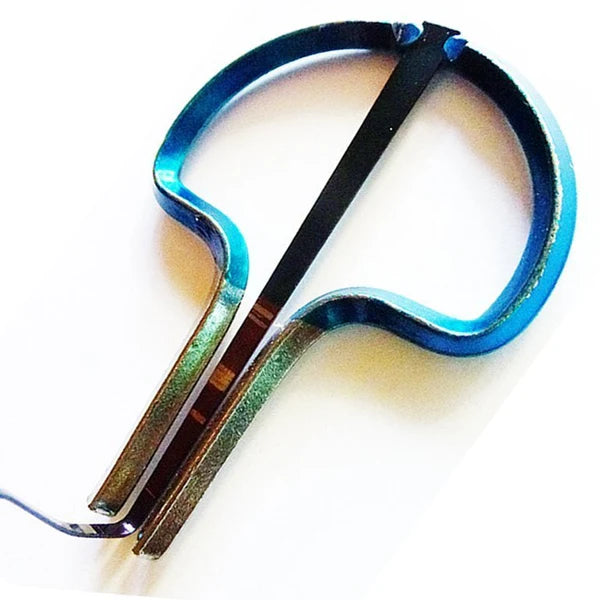 Ozark ED348 Blue 2 1/4 Inch Jaw Harp with Lacquered Steel Frame and Swedish Steel Tongue