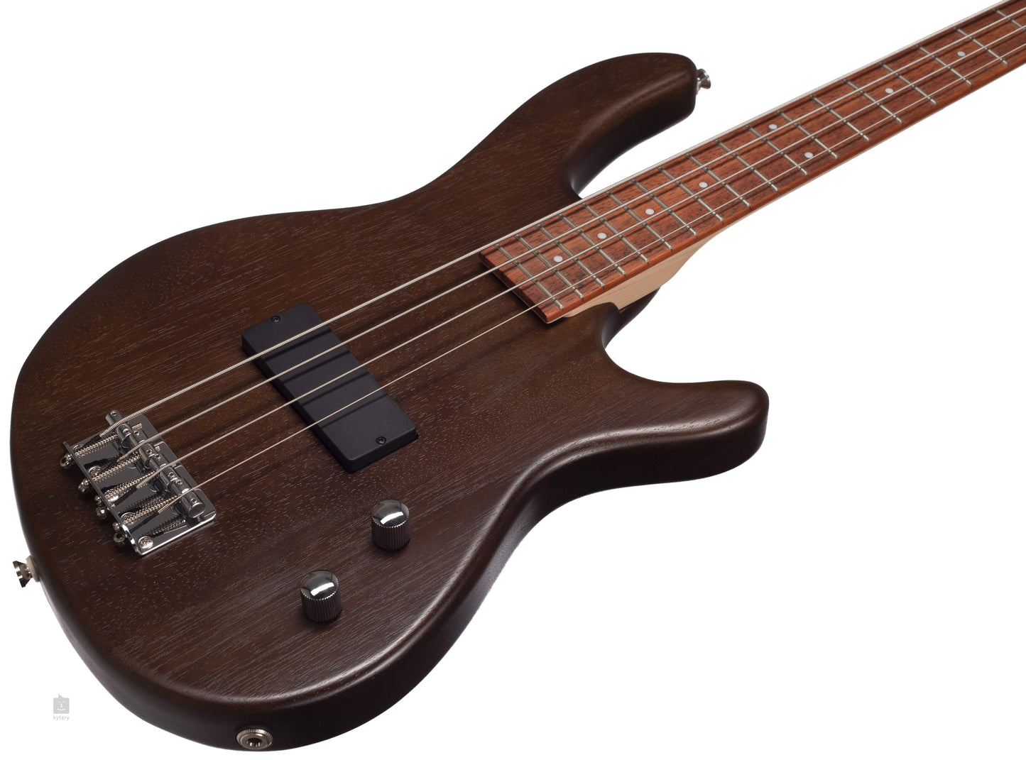 Cort Action Junior Short Scale Bass Guitar in OPW Walnut