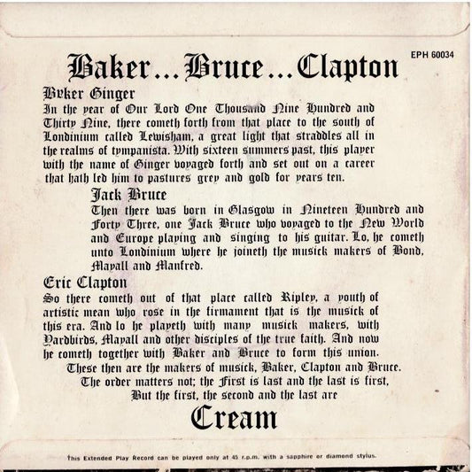 Cream - Strange Brew (Vinyl, 7", EP, 45 RPM)