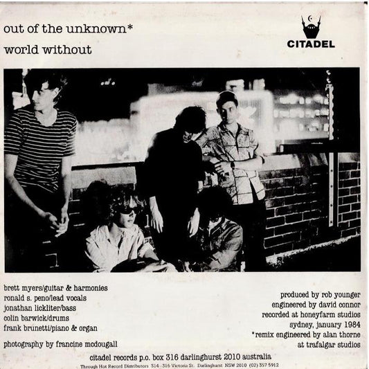 Died Pretty - Out Of The Unknown (Vinyl, 7", 45 RPM, Single)