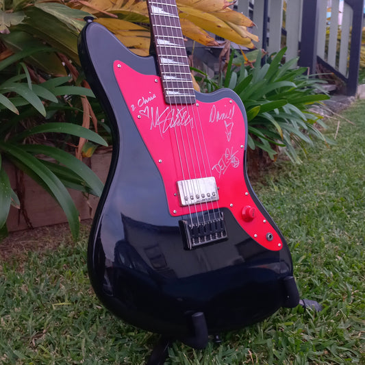 Alkaline Trio Signed 2003 GPC Matt Skiba Signature Jaguar Electric Guitar