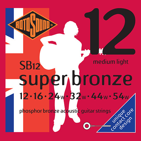 Rotosound SB12 Super Bronze Acoustic Strings (12-54)