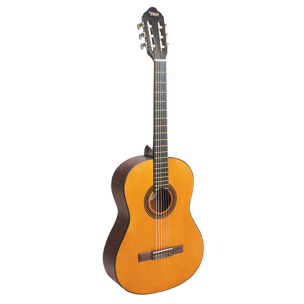 Valencia 200 Series VC204 4/4-Sized Right-Handed Classical Nylon Guitar in Antique Natural