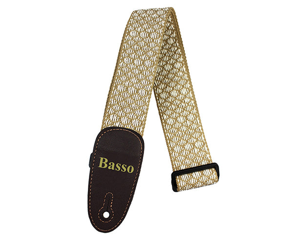 Basso EX10 Guitar Strap in Cotton Native Straw