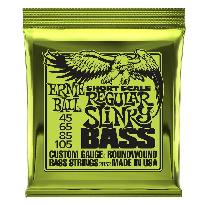 Ernie Ball P02852 Short Scale Regular Slinky Bass Nickel Wound Electric Bass Strings (45-105)