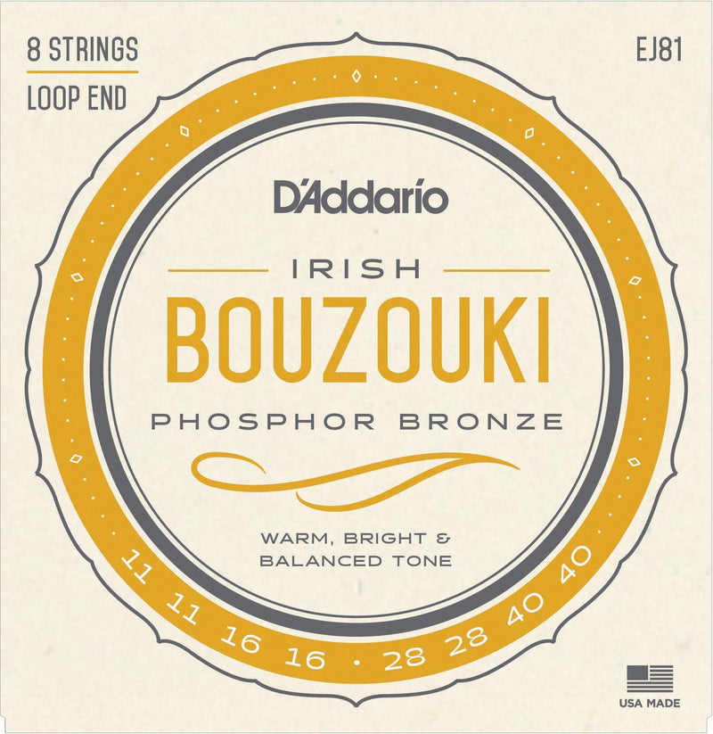 D'Addario EJ81 Irish Bouzouki Strings (11-40)