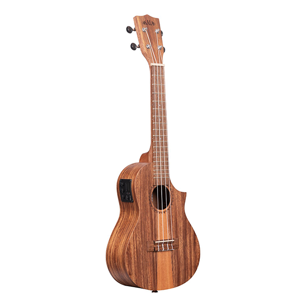 Kala KAL-KATKCCE Teak Tri-Top Tenor Acoustic/Electric Ukulele