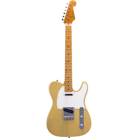 SX Vintage Series VET50BSB Telecaster-Style Electric Guitar in Butterscotch Blonde