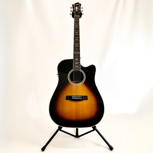 Hall of Fame: Hagstrom SIDRE2-CE-TSB Siljan II Dreadnought Tobacco Sunburst Acoustic Guitar