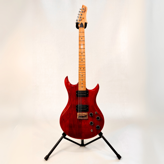 Hall of Fame: 1981 Vantage Avenger Electric Guitar in Candy Red Natural Grain