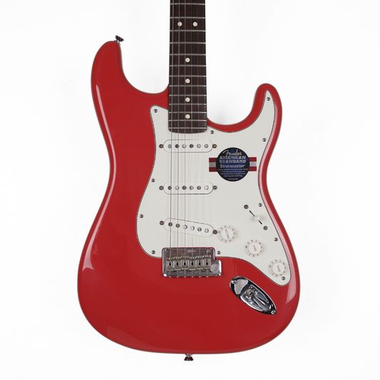 Hall of Fame: 2009 Fender USA Special Edition Standard Stratocaster Electric Guitar in Fiesta Red
