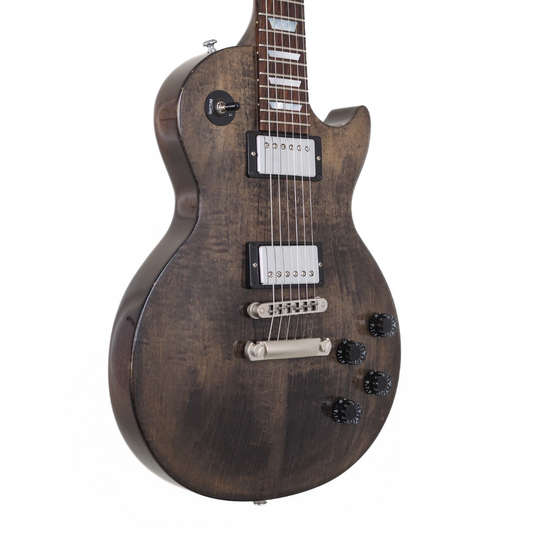 Hall of Fame: 2015 Gibson LPM Les Paul 100 Electric Guitar in Translucent Ebony (with Upgrades)