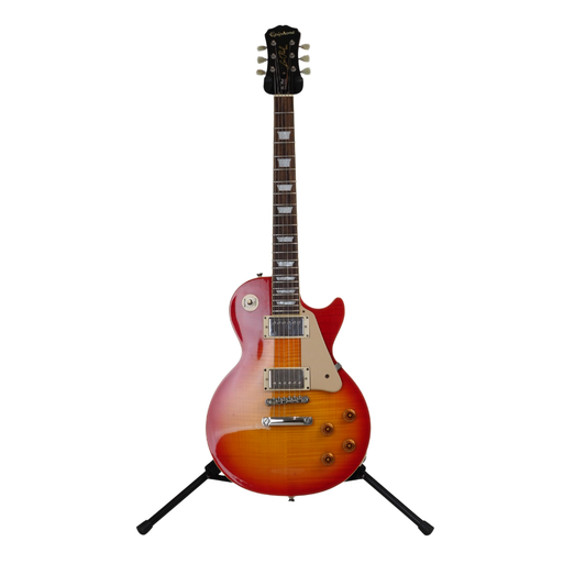 Hall of Fame: Epiphone Les Paul Standard Electric Guitar in Cherry Sunburst Gloss