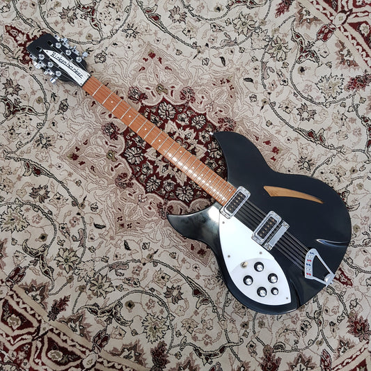 Rickenbacker 330/12L 12- String Left-Handed Jetglo - Black