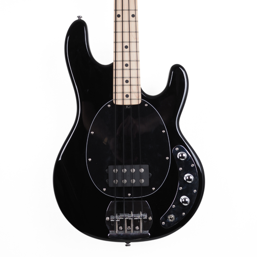 Hall of Fame: Sterling Sub Series Stingray 4-String Electric Bass Guitar in Satin Black