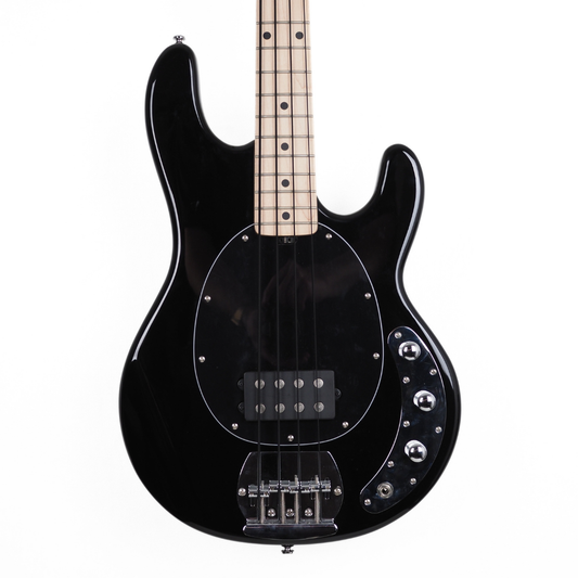 Hall of Fame: Sterling Sub Series Stingray 4-String Electric Bass Guitar in Satin Black