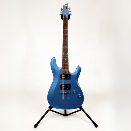 Hall of Fame: 2017 Schecter C-6 Deluxe Electric Guitar in Satin Metallic Light Blue