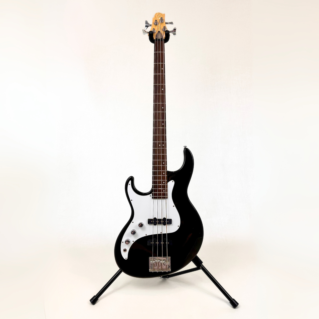 Hall of Fame: 2006 Greg Bennett by Samick Fairlane FN-1 Left-Handed Bass Guitar in Transparent Black