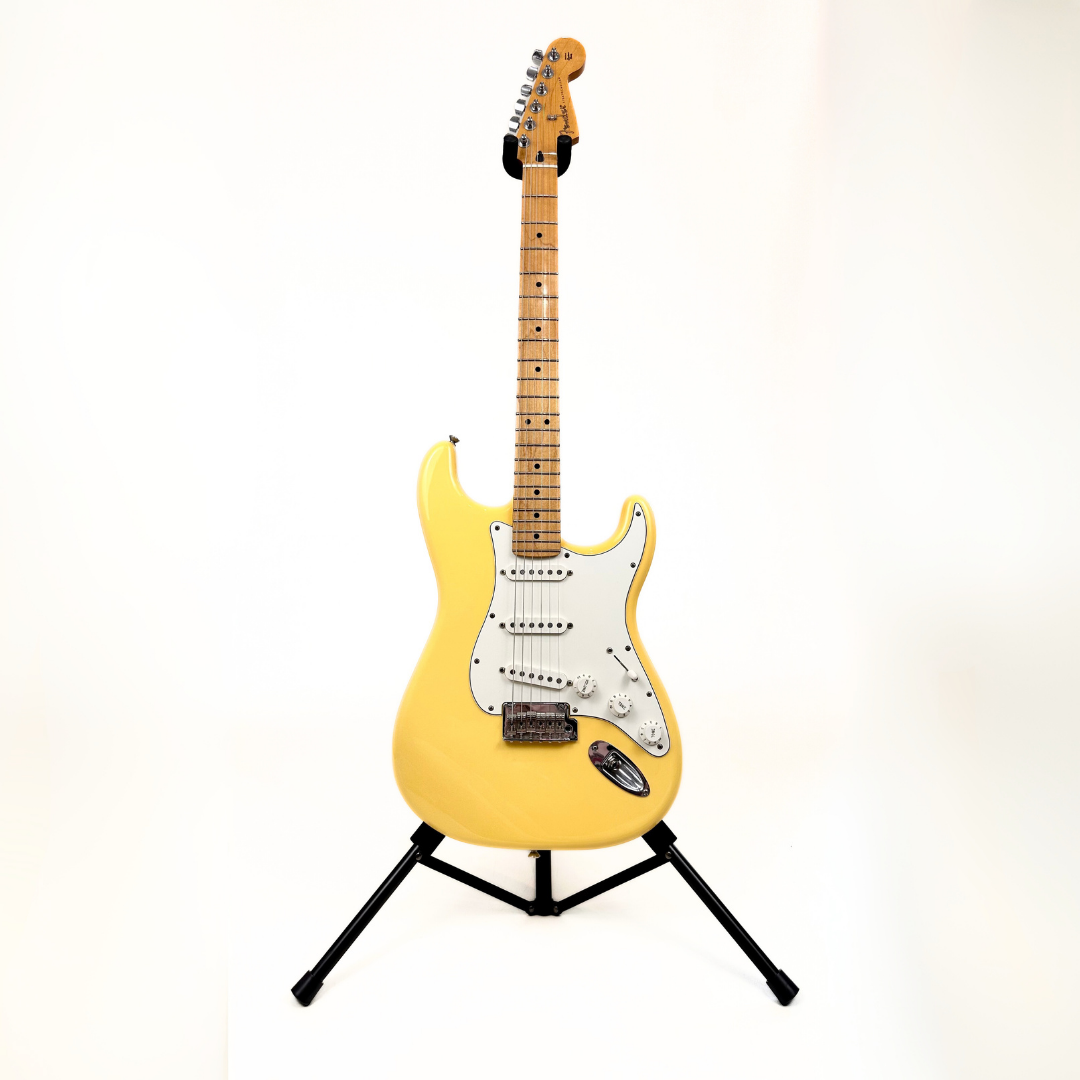 Hall of Fame: 2018 Fender Standard Mexican Stratocaster Electric Guitar in Buttercream