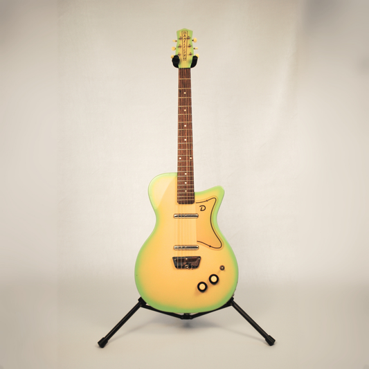 Hall of Fame: 1998 Danelectro U2 56' Reissue Electric Guitar in Surf Green Burst
