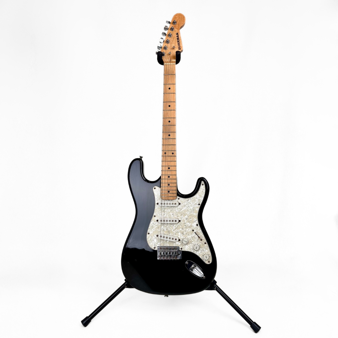 Hall of Fame: Burrman Stratocaster-Style Electric Guitar in Black