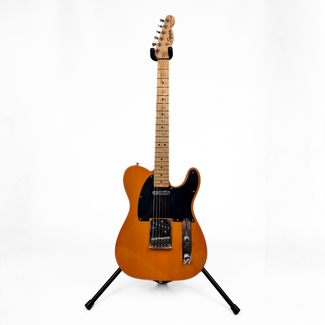 Hall of Fame: Squier by Fender Affinity Series Telecaster Electric Guitar in Butterscotch Blonde