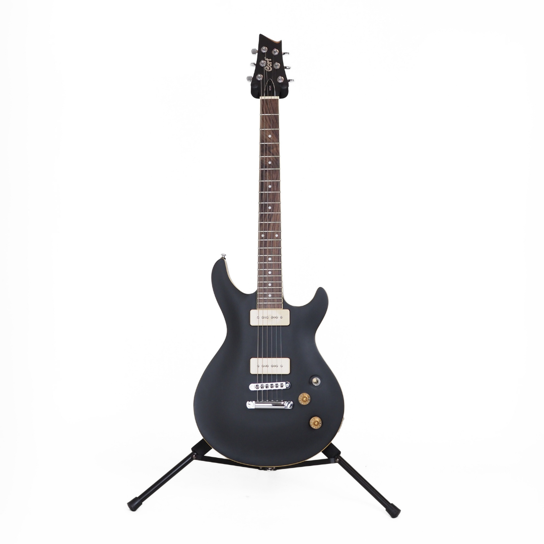 Hall of Fame: 2011 Cort M520 Electric Guitar in Matte Black With P90 Pickups