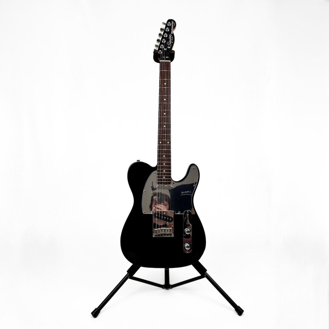 Hall of Fame: 2004 Squier by Fender Standard Telecaster Electric Guitar in Gloss Black