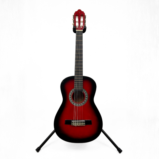 Hall of Fame: Valencia TC12RDS 1/2 Sized Classical Guitar in Red Sunburst