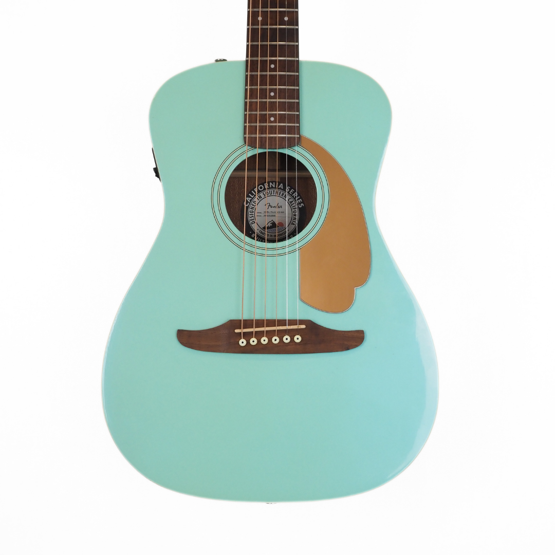 Hall of Fame: 2018 Fender Malibu Parlour-Sized Acoustic Electric Guitar in Aqua Splash