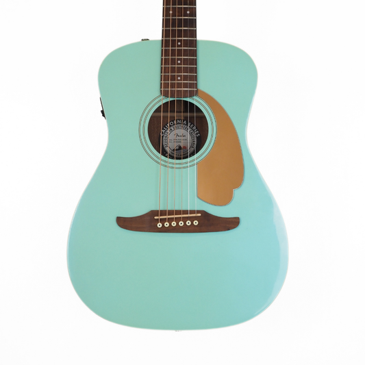 Hall of Fame: 2018 Fender Malibu Parlour-Sized Acoustic Electric Guitar in Aqua Splash