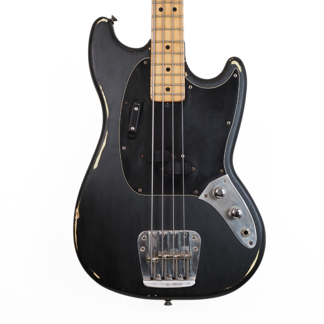 Hall of Fame: 1977 Fender Mustang Short-Scale Bass Guitar in Custom Black Finish