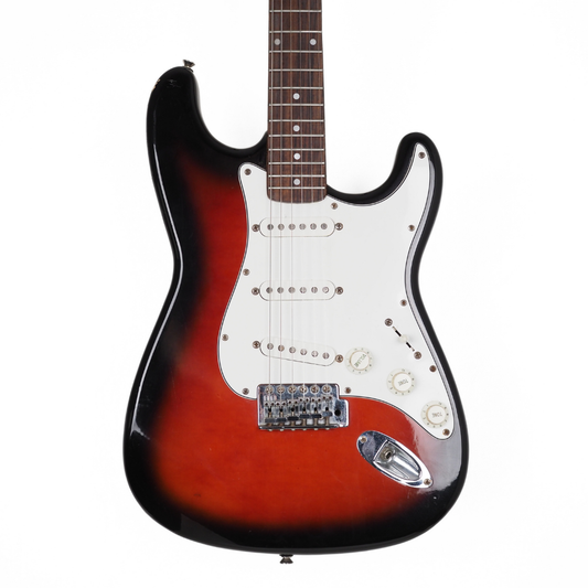 Hall of Fame: '90s Squier Stratocaster (Made in Korea) Electric Guitar in 3-Tone Sunburst