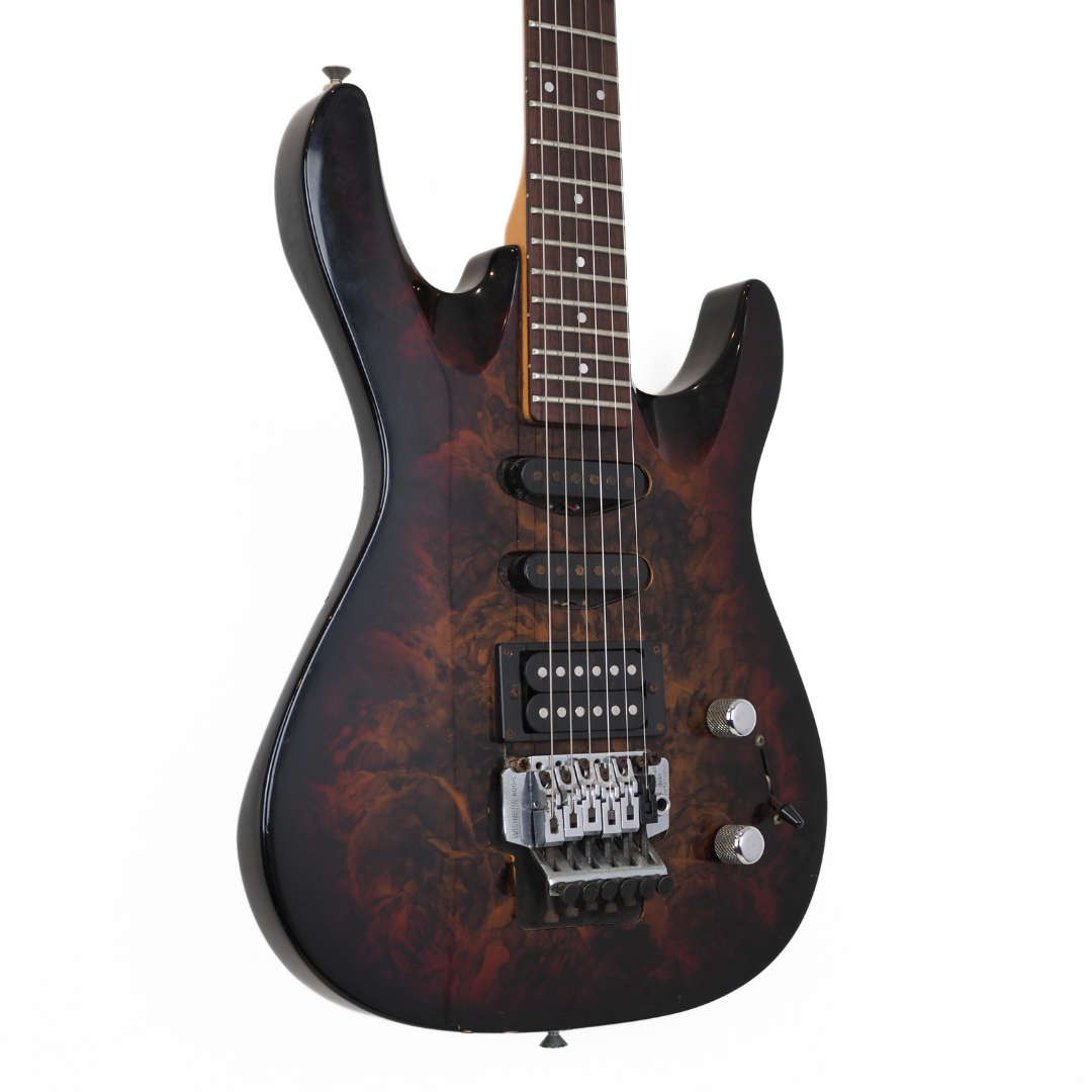 Hall of Fame: Washburn KC-40V KC Series Electric Guitar in Transparent Brown Burst