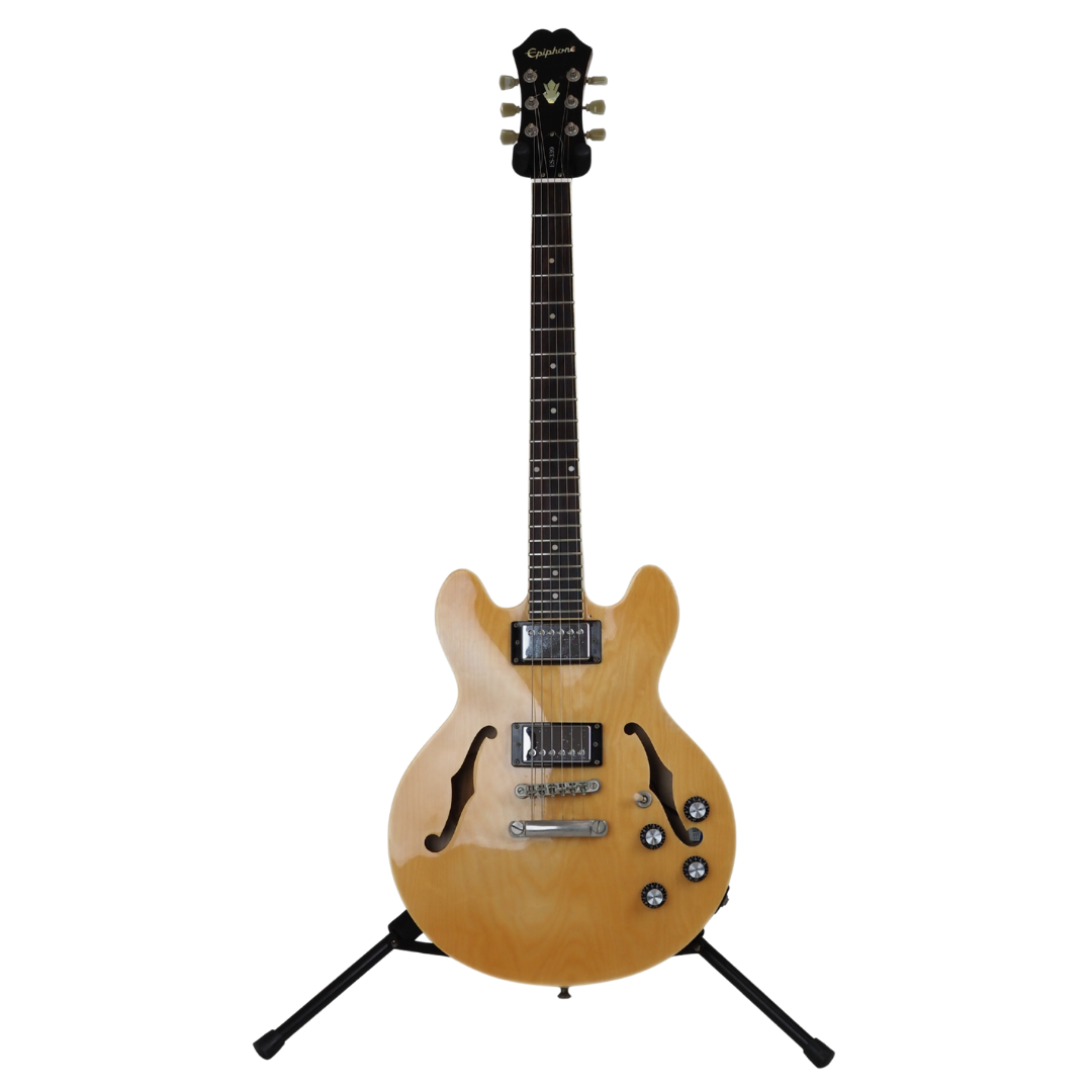 Hall of Fame: 2012 Epiphone 339 Pro Hollow-Body Modified Electric Guitar in Natural FInish