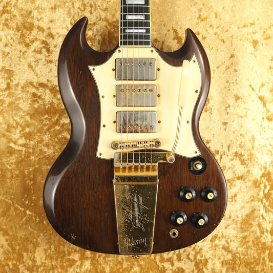 Hall of Fame: 1969 Gibson SG Custom 3 Pickup Maestro Vibrola Electric Guitar