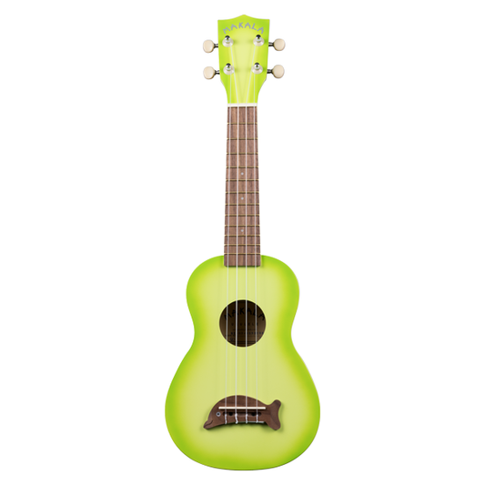 Kala MK-SD/GRNBRST Green Burst Soprano Dolphin Ukulele
