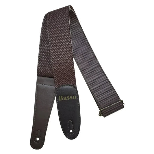 Basso EX35 Tresse/Braided Rustic Brown Guitar Strap