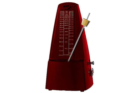 Cherry CM20RED Metronome with Metal Mechanism & Bell in Red Plastic Casing
